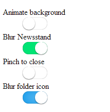 css3仿苹果开关按钮