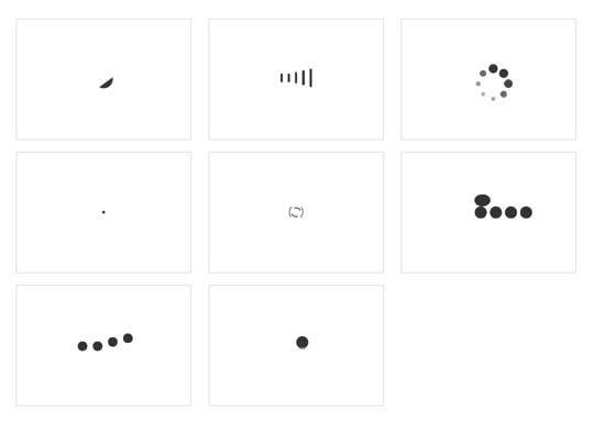 纯css3手机页面loading加载动画代码