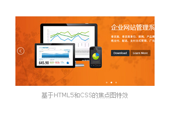 基于HTML5和CSS的焦点图特效