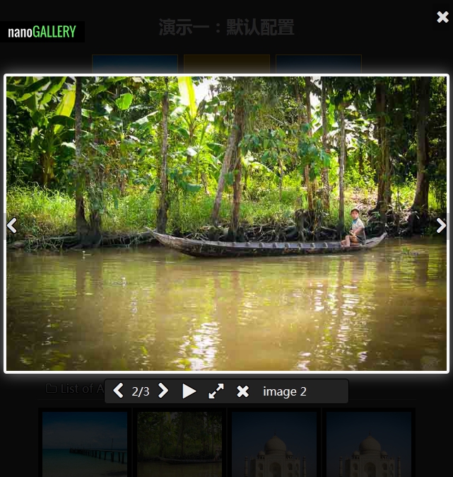 jquery.nanogallery.js可自定义配置的画廊插件